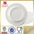Neue Bone China Keramik flache weiße Porzellan Kuchen Servierplatte 10 Zoll